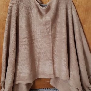 Shiraleah knit fringed poncho
